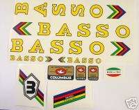 Basso set of decals vintage for campagnolo  