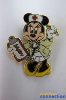 Disney Nurse Minnie Mouse 2001 Nurses Day Red Cross Pin  