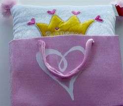 New Princess Crown Throw Toss Pillow & Bag  