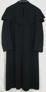 Rogers Peet Co. custom/bespoke VTG clergy overcoat ~40  