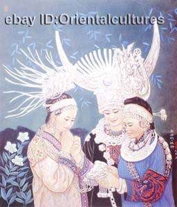 Silk thread,Hand Embroidery Kits chinese opera actor 20  