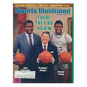  Patrick Ewing Ronald Reagan John Thompson Sports 