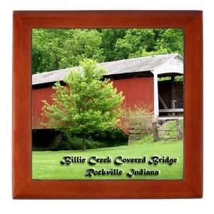  Billie Creek Bridge Indiana Keepsake Box by  