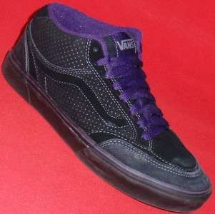   Purple VANS HOLDER MID Leather Athletic Sneakers Shoes sz 13/47  