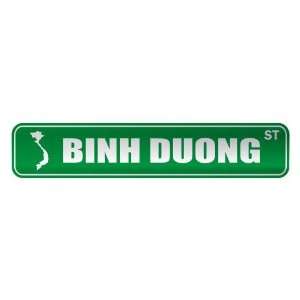   BINH DUONG ST  STREET SIGN CITY VIETNAM