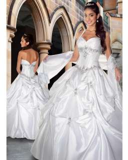 New Ball Gown white Wedding Dress Size 6 8 10 12 14 16  