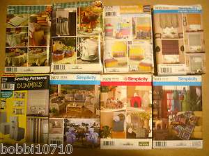 SIMPLICITY HOME DECORATING PATTERN KITCHEN BEDROOM TABLE CHAIRS 20 