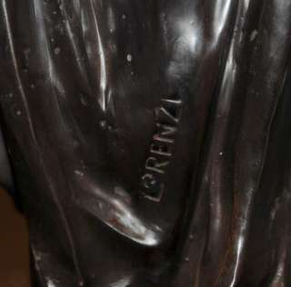 Bronze deco Figurine Semiramis Signed Lorenzl  