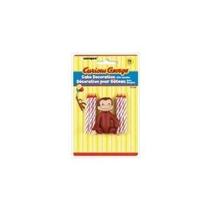   Curious George Cake Decoration with 6 Candles Toys & Games