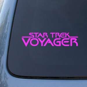 STAR TREK VOYAGER   Vinyl Car Decal Sticker #1675  Vinyl Color Pink