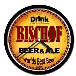  BISCHOF beer and ale cerveza wall clock 