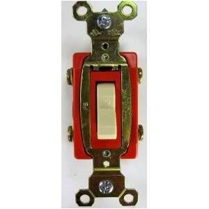  Commercial Light Switch 2 Pole 20 Amp120/277 VAC Ivory 