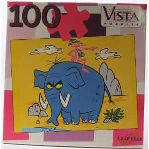    Pink Panther 100 Piece Puzzle, Elephant Design Toys & Games