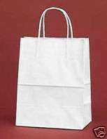 200 PCS White Queen Kraft Paper Retail Shopper Gift Bag  