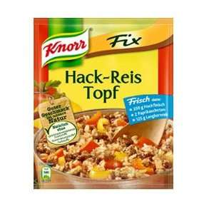 Knorr Fix rice with ground beef (Hack Reis Topf) (Pack of 4)  