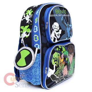 Ben 10 School Backpack Bag 16 Large w/Chill Swampfire  