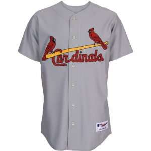   Louis Cardinals Authentic Road Jersey w/2009 All Star Patch   Grey 40