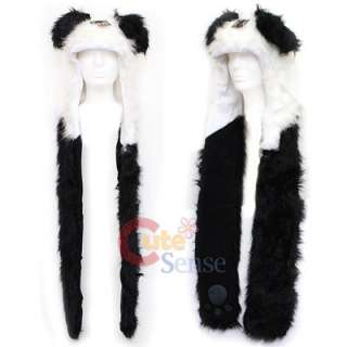 Panda Plush Lapland Mitten Glove Animal Hat Beanie 1