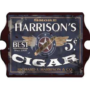    Vintage Personalized Patriot Cigar Pub Sign