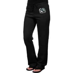 NCAA Slippery Rock Pride Ladies Black Logo Applique Sweatpant  