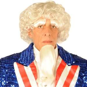  By BuySeasons Uncle Sam Wig/ Goatee/ Eyebrows / Red   Size One   Size