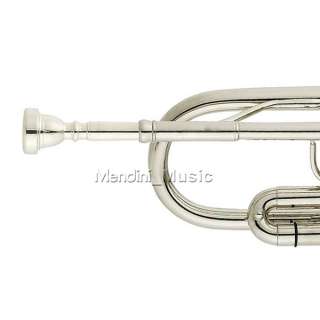 NEW NICKEL PLATED CONCERT BAND MONEL VALVES Bb TRUMPET  