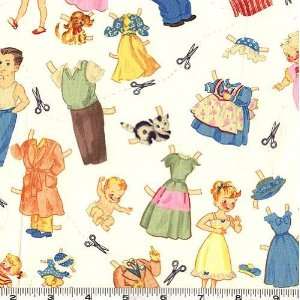  45 Wide Michael Miller Paper Family Retro Fabric By The 