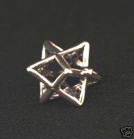 Kabbalah mystic MERKABA Silver Jewish judaica Pendant  