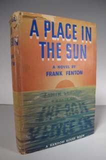 1942 RARE SIGNED PLACE IN THE SUN FRANK FENTON 1ST DJ  
