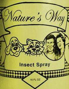 Natures Way Insect Spray SAFE repellant no DEET 16oz  