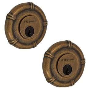 Tai chi double deadbolt lock in medium bronze
