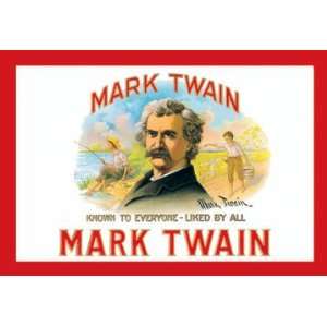  Mark Twain Cigars 12x18 Giclee on canvas