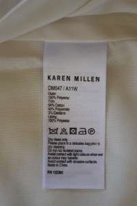 NWT KAREN MILLEN DM047 RUCHED GRAPHIC COLORBLOCK PENCIL COCKTAIL DRESS 