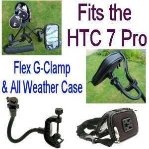   Golf Trolley Clamp Phone Mount with Waterproof Case GPS & Navigation
