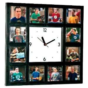 Sheldon Cooper the Big Bang Theory Clock W/12 Pictures of Him in His T 