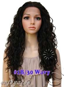 Lace Front Wigs Body Wave #1 Hi Temp Synthetic with weft back Free 