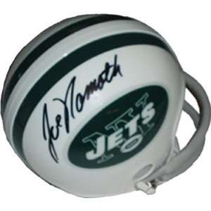 Joe Namath New York Jets Autographed 2 Bar Mini Helmet  