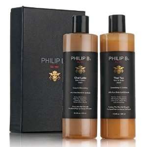  Philip B Chai Latte and Thai Tea Body Wash Duo Beauty