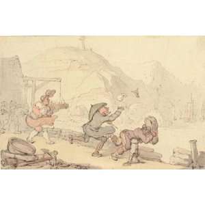     Thomas Rowlandson   24 x 16 inches   Dr Syntax on a blustery day