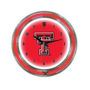  Texas Tech Red Raiders Neon Wall Clock   14 Sports 