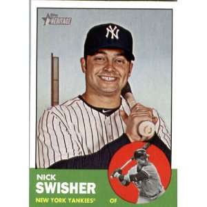2012 Topps Heritage 120 Nick Swisher   New York Yankees (ENCASED MLB 