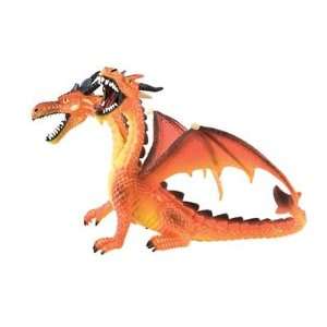   Fantasy figurine Dragon à 2 têtes (orange) 13 cm Toys & Games