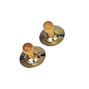  Finger Cymbals W/ Wood Knobs Musical Instruments