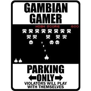  New  Gambian Gamer   Parking Only ( Invaders Tribute   80 