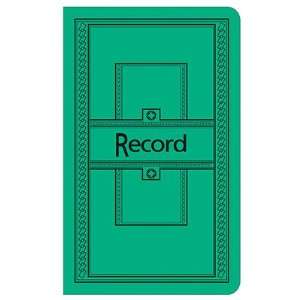  Book, Record, 12 1/8x7 5/8, Green CEB21418 Office 
