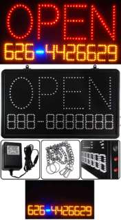 OPEN TEL. NO# Programmable LED Message Sign  