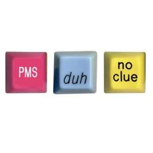  Novelty Computer Keys   PMS, Duh & No Clue Key Everything 