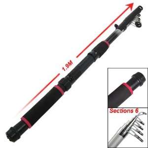   Sections Line Guide Telescopic Fishing Rod Pole