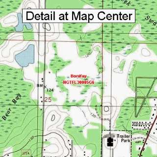  USGS Topographic Quadrangle Map   Bonifay, Florida (Folded 