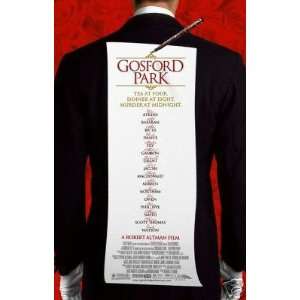 Gosford Park Original Movie Poster Double Sided 27x40